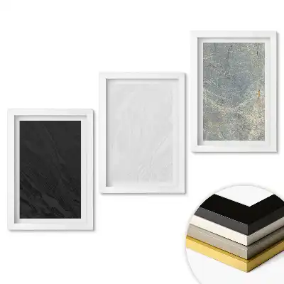 Triptych v rámu Moderní textury v minimalistickém stylu