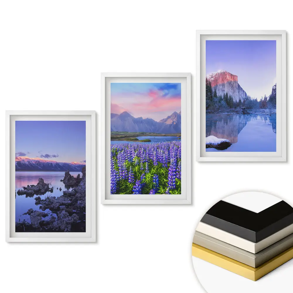 Triptych v rámu Krajiny přírody v různých denních dobách