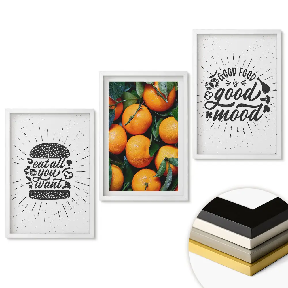 Triptych v rámu Příchutě, které vám zlepší náladu