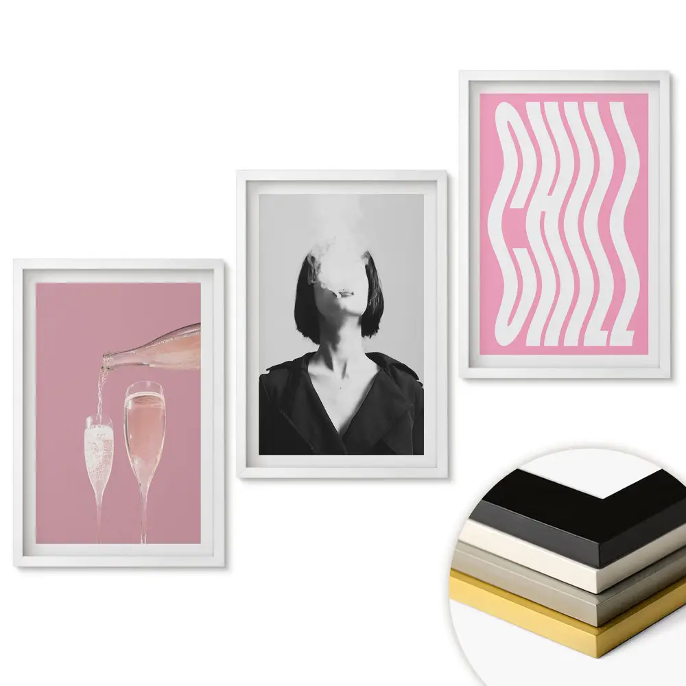 Triptych v rámu Stylové chvíle relaxace a radosti