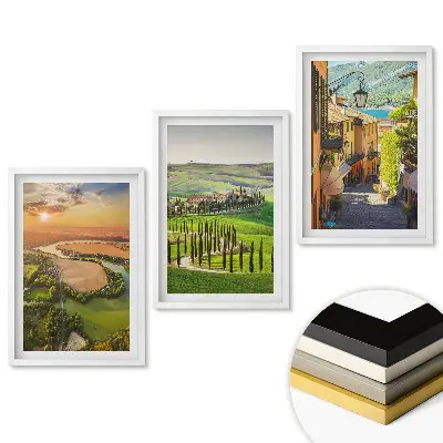 Triptych v rámu Malebná krajina a okouzlující uličky