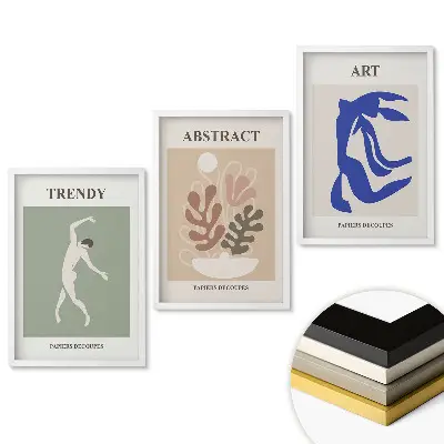 Triptych v rámu Moderní formy dekorativního umění