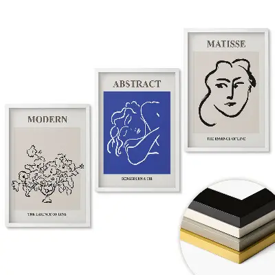 triptych v rámu