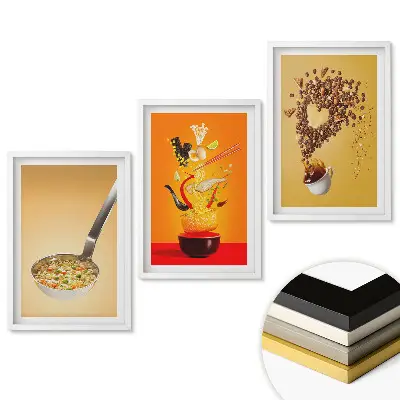 Triptych v rámu Kreativní kombinace chutí a ingrediencí
