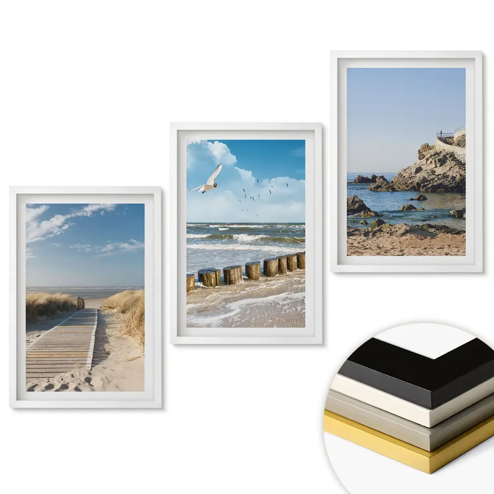 Triptych v rámu Přímořské krajiny ve třech verzích