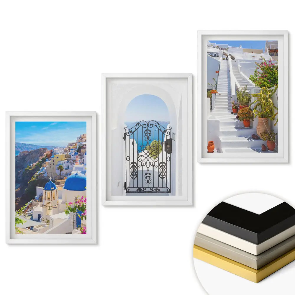 Triptych v rámu Bílé ulice a modré kopule