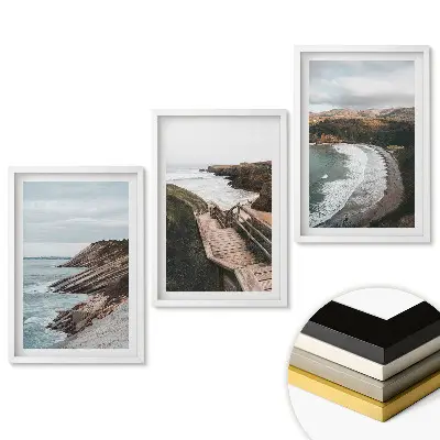 Set tří obrazů do obývacího pokoje Přirozená krása