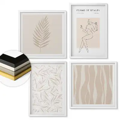 Sada obrazů v rámu Elegance v minimalistickém stylu