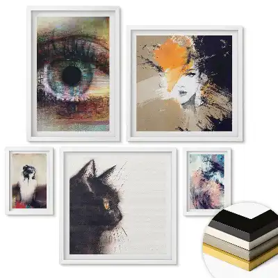 Nástěnná galerie Květinové inspirace v moderním stylu