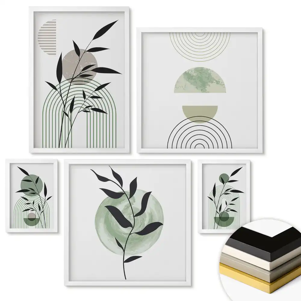 Nástěnná galerie Inspirace rostlinami v minimalistickém stylu
