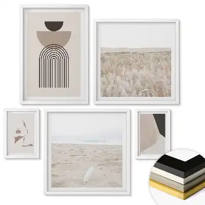 Nástěnná galerie Abstraktní formy a minimalistické tvary