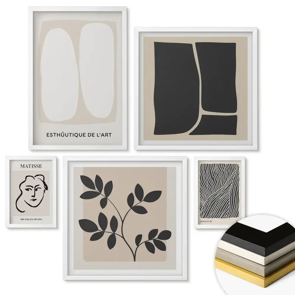 Nástěnná galerie Minimalistické formy v moderním umění
