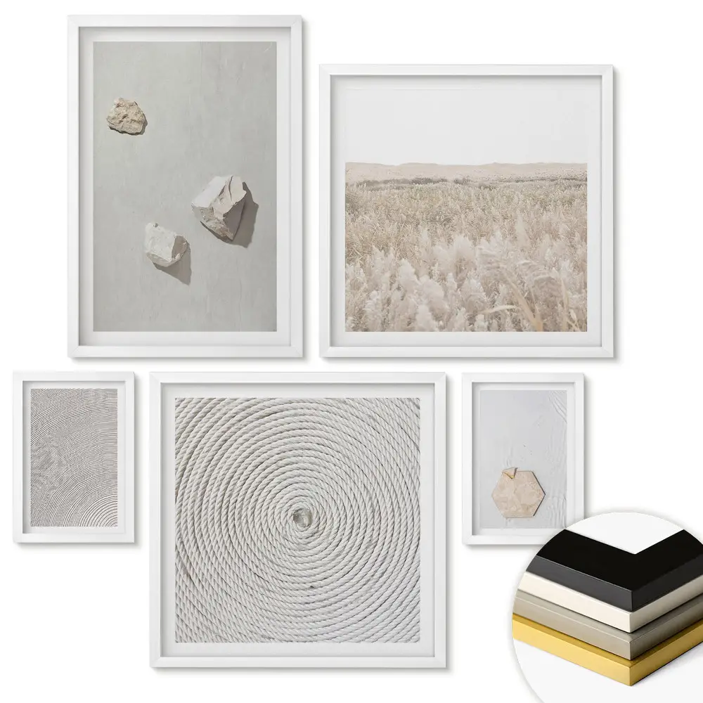 Nástěnná galerie Minimalistická krása přírody a textur