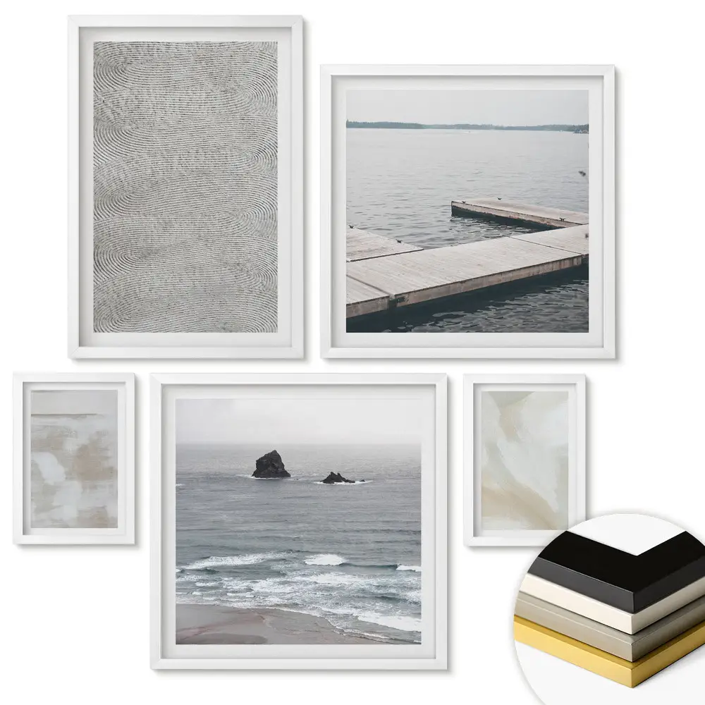 Nástěnná galerie Klid přírody v minimalistickém stylu