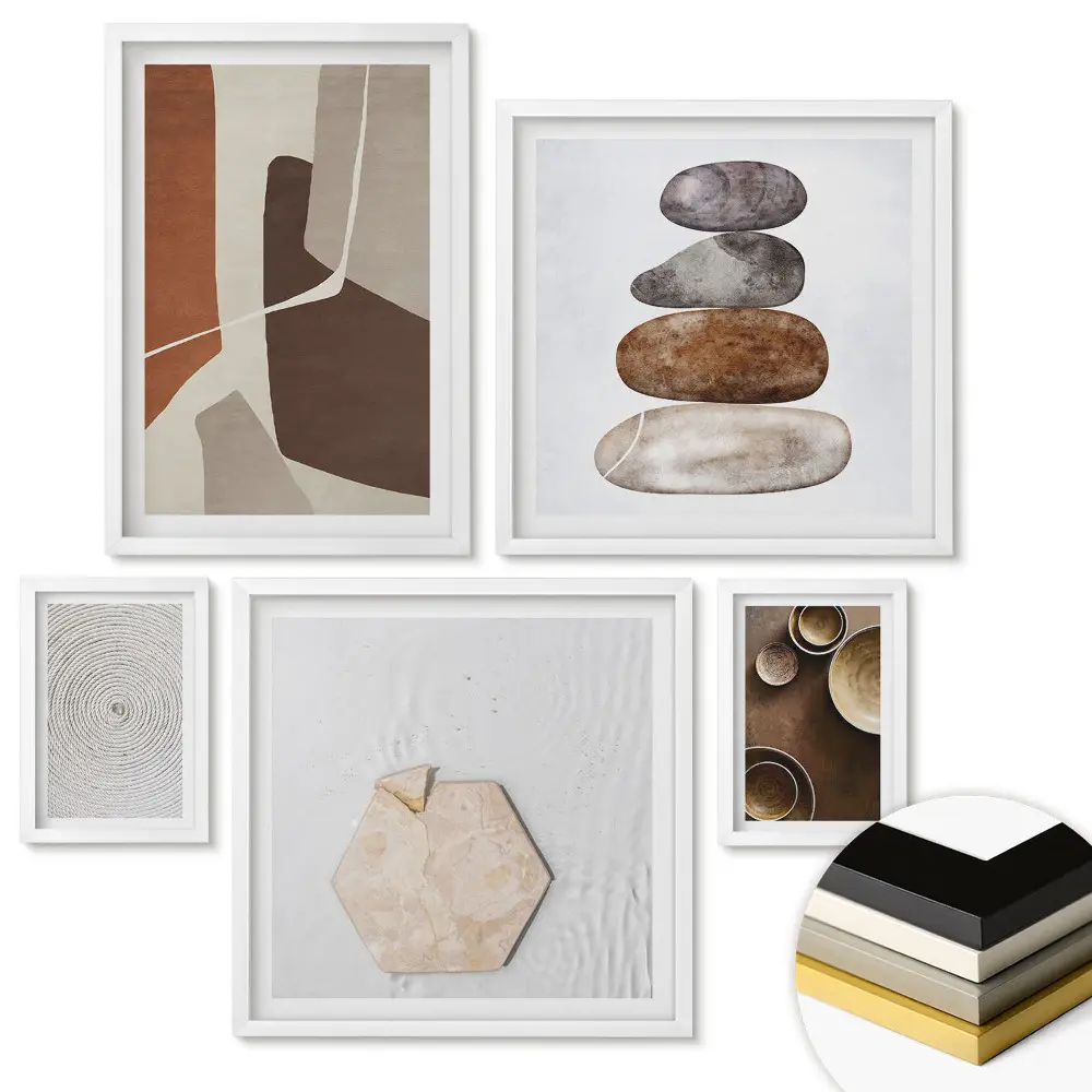 Nástěnná galerie Přirozená krása v minimalistickém stylu