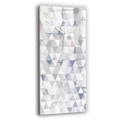 Skleněné hodiny vertikální Geometrický vzor