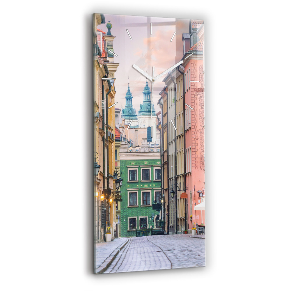 Hodiny na skle vertikální Staré město ve Varšavě