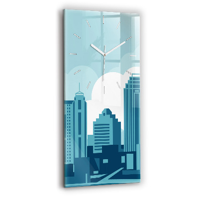 Skleněné hodiny na stěnu vertikální Architektura v USA