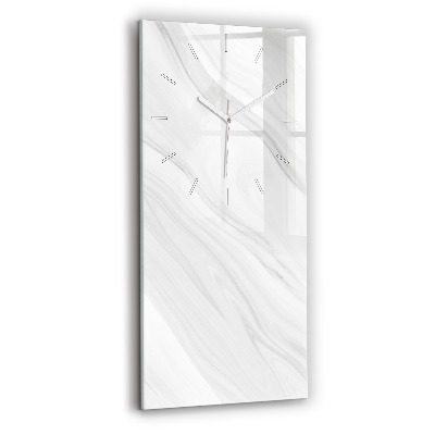 Skleněné nástěnné hodiny vertikální Dekorativní mramor