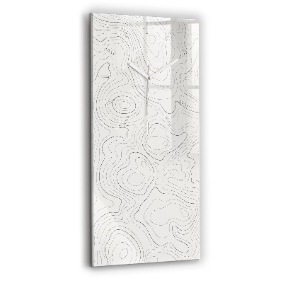 Skleněné hodiny vertikální Skvrny abstraktní