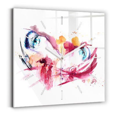 Skleněné hodiny Romantický pár