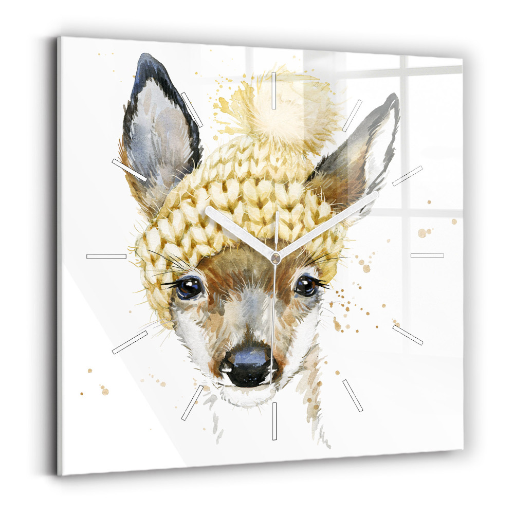 Skleněné hodiny Jelen