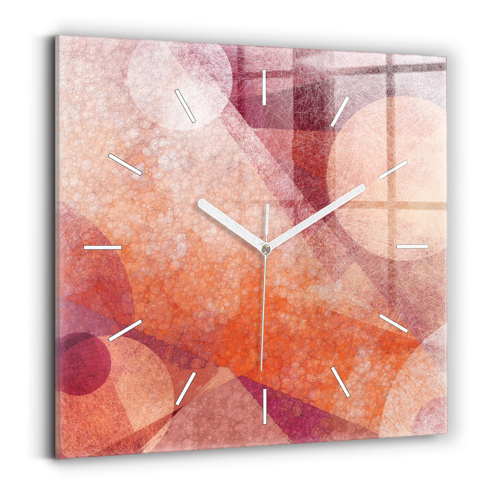 Skleněné hodiny Geometrická abstrakce