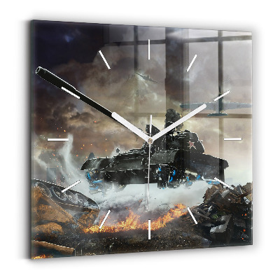 Skleněné hodiny Grafika nádrže