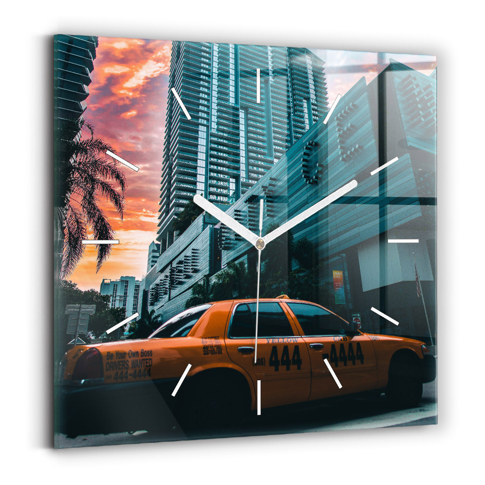 Skleněné hodiny Miami na Floridě