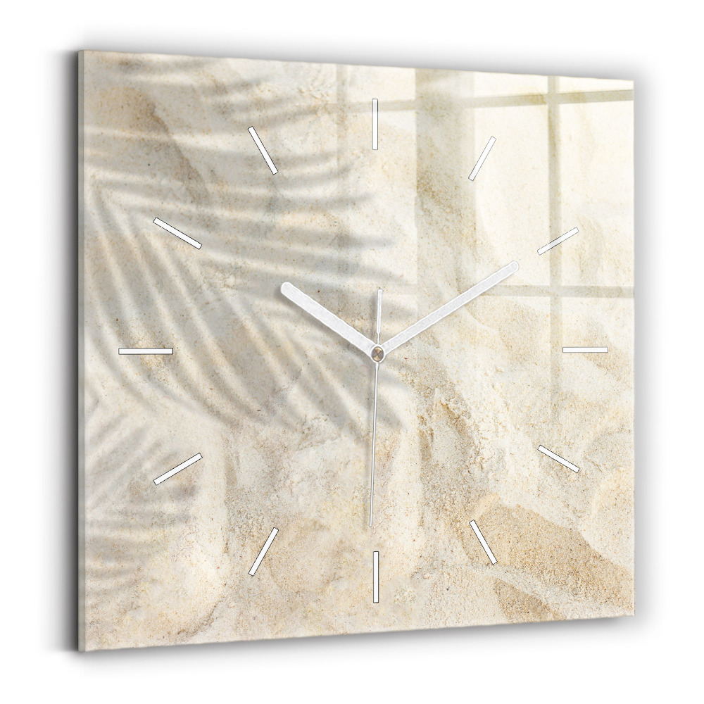 Skleněné hodiny Písek ve stínu palem