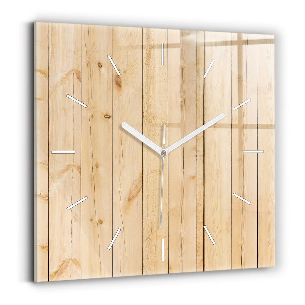 Skleněné hodiny Dřevěná prkna